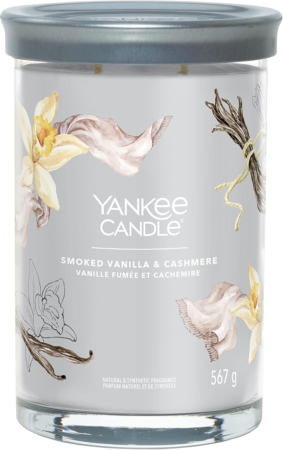 Yankee Candle Smoked Vanilla & Cashmere Large Tumbler Jar