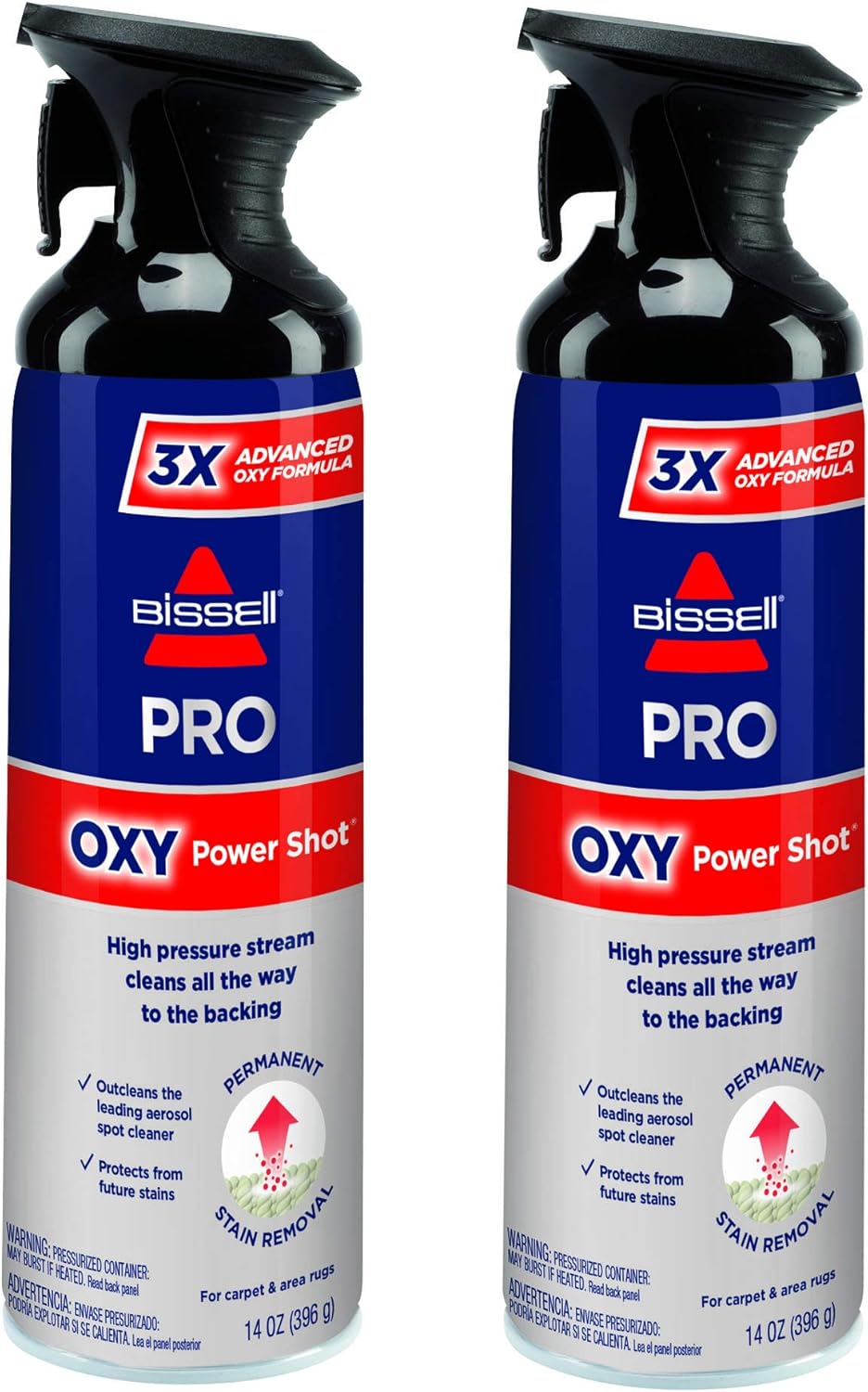 Bissell Professional Power Shot Oxy Carpet Spot & Stain Remover, 14 oz (Pack of 2), 95C9L