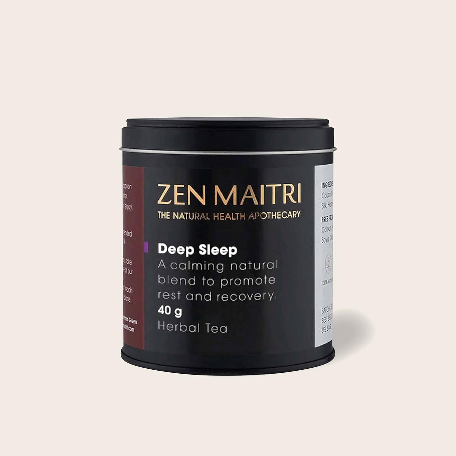 Herbal Deep Sleep Tea for Night Time Restful, Restorative Sleep | Zen Maitri Herbal Tea Blend Crafted by Medical Herbalists (40 g)