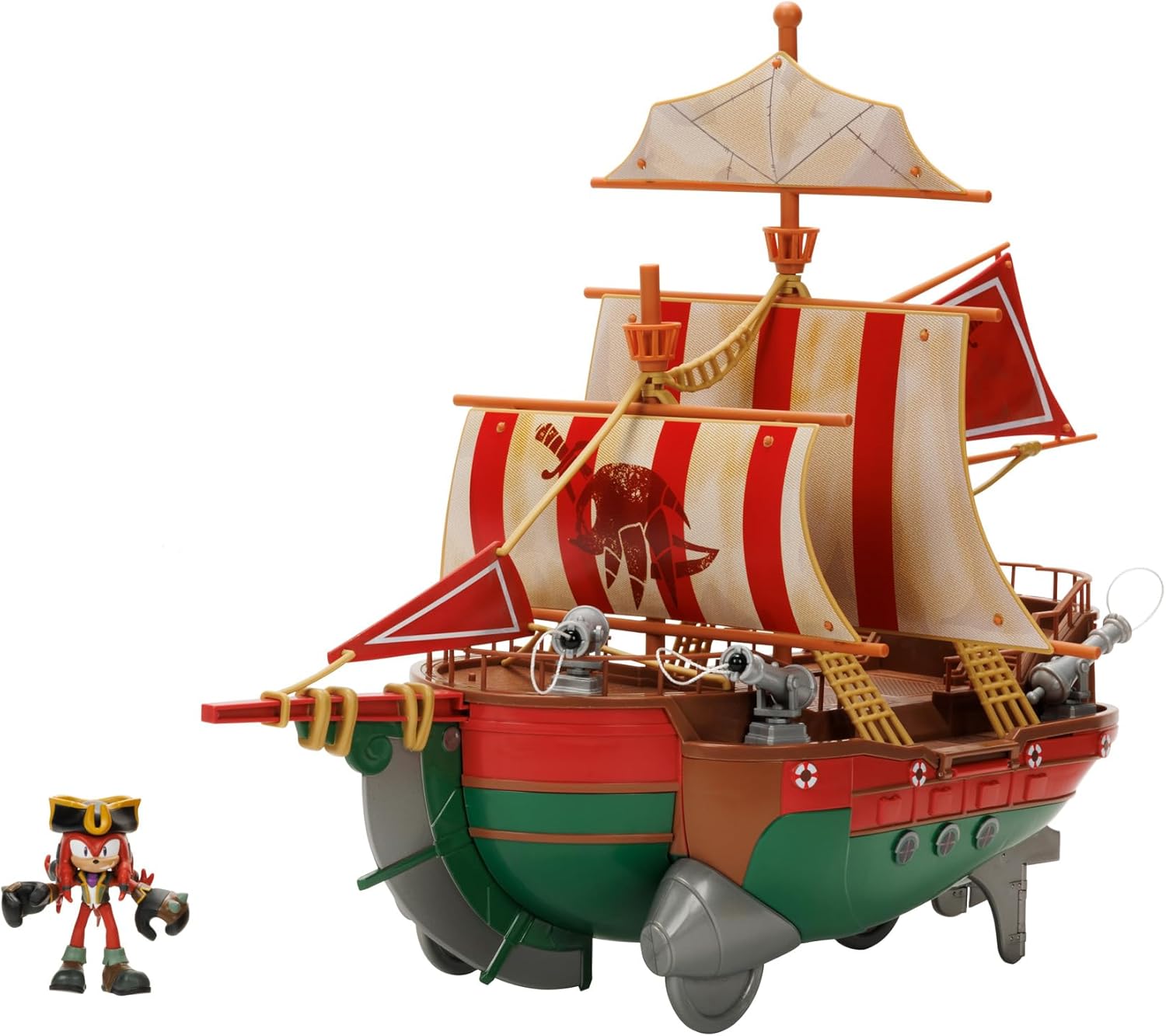 Sonic Angel's Voyage Pirate Ship Gift Set with Knuckles Action Figure, As Seen In Sonic Prime Series