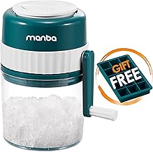 Ice Shaver and Snow Cone Machine - Premium Portable Ice Crusher and Shaved Ice Machine with Ice Cube Trays - BPA Free