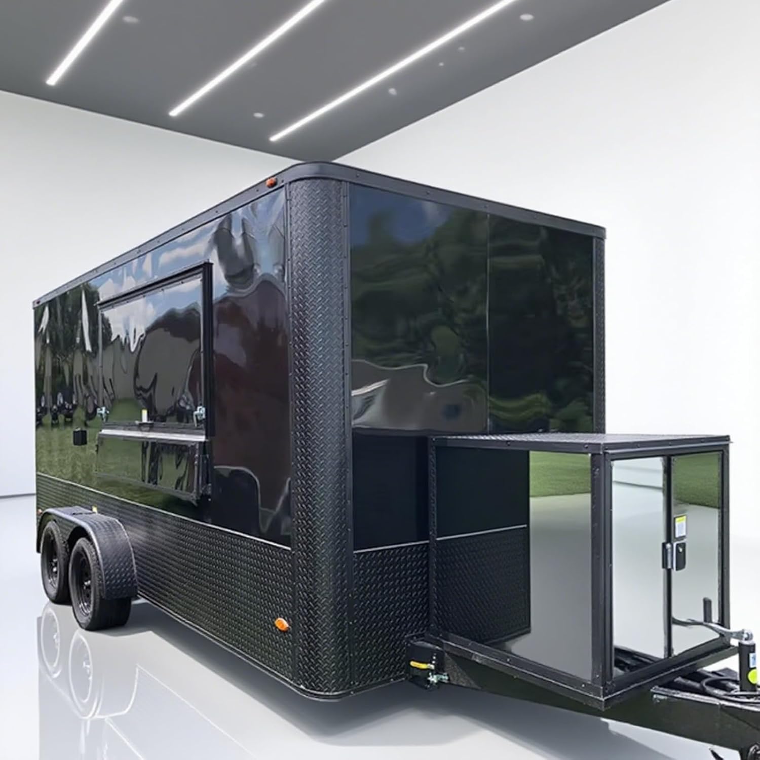 Fast Concession Trailer for Sale – Fully Equipped Small Food Trailer with Kitchen Setup, Coffee Truck Equipment, and Hot Dog Vending Cart, Perfect for Street Vending and Catering Businesses