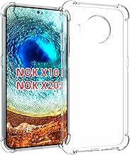 Case for Nokia X10 / Nokia X20 Case Clear TPU Four Corners Protective Cover Transparent Soft funda