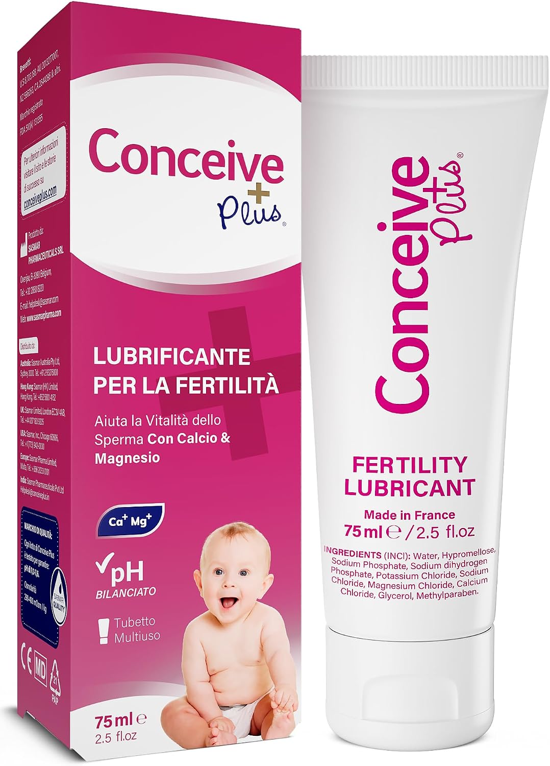 Sasmar Conceive Plus Lubricant Tube 75 ml – 1 piece, 75 ml, 1