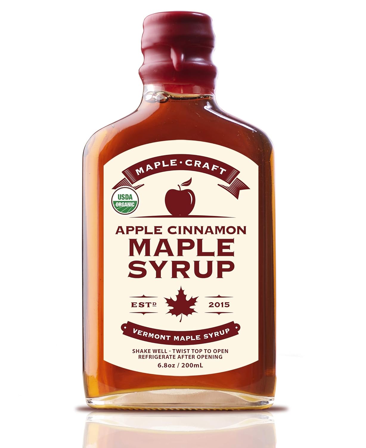 Maple Craft Foods, Apple Cinnamon Vermont Maple Syrup (Organic)