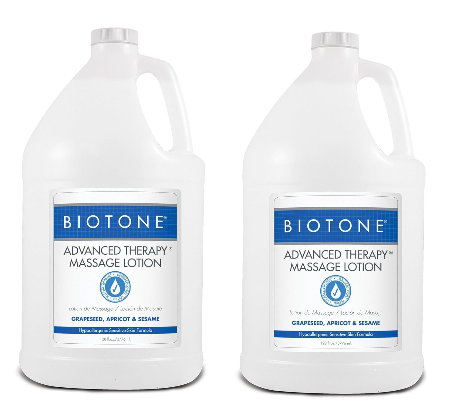 Biotone Advanced Therapy Massage Lotion, 2 x Gallons #ATL1G