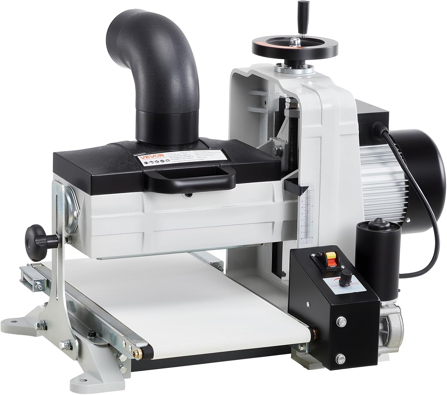 VEVOR 10" Benchtop Drum Sander, 1HP 1725RPM Dual Motor Drum Sander for Woodworking - Variable Speed Conveyor Belt & 4" Dust Collection Port for Cabinet Making & Furniture Finishing