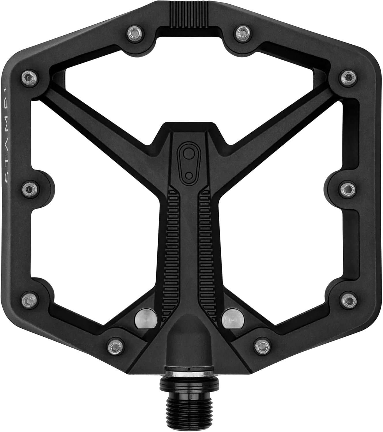 Crankbrothers Stamp Flat MTB Pedals - Size-Specific, Lightweight, Versatile, Durable Bike Pedals