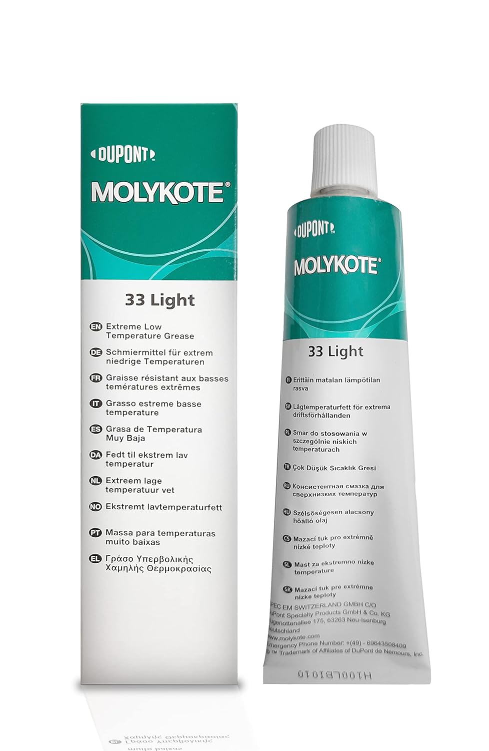 Molykote 100g Light Silicone Grease - Tube - Prevent Corrosion - Lubricate Industrial Gearboxes, High-Speed Bearings, Hydraulic Systems