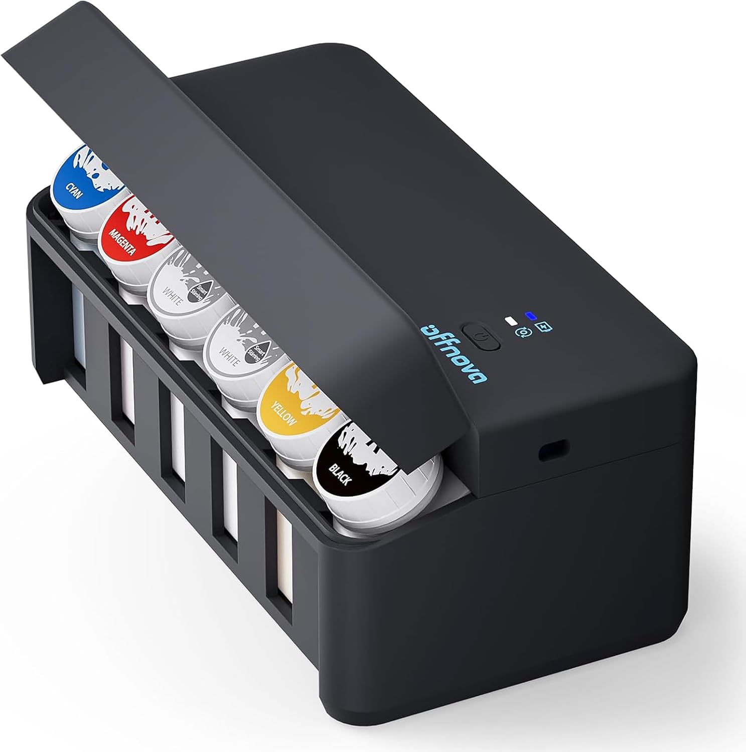 OFFNOVA CISS DTF White Ink Circulation System, Upgraded Extension CISS Ink Tube and Waste Ink Collector for ET8550 L805 DTF Printer (Black)