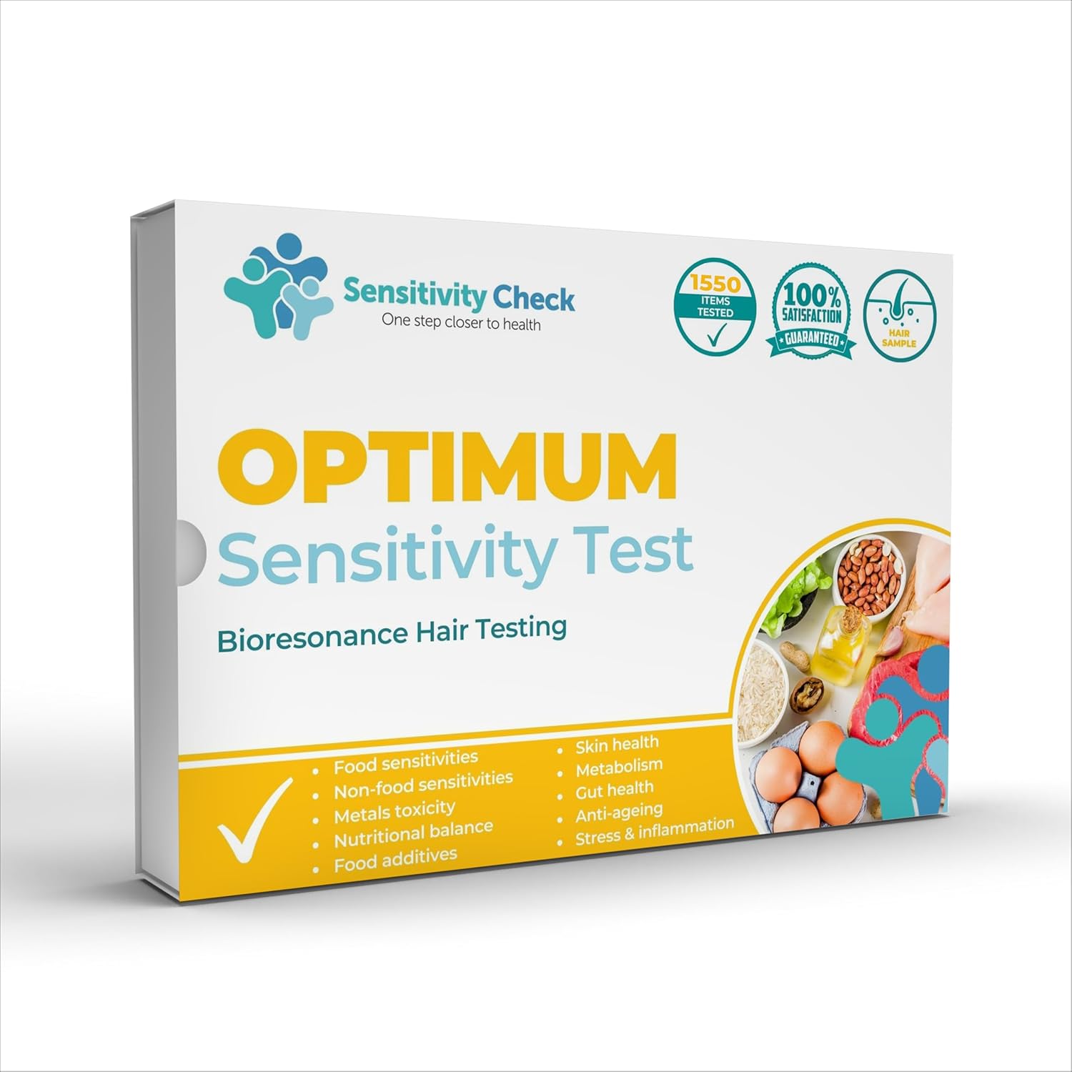 Food Intolerance Test Kit NHS Approved – 1,550 Items Tested Food Allergy Test Kit for Adults – Quick and Easy Gluten, Lactose Intolerance Test kit for Adults