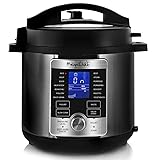 Megachef 6 Quart Stainless Steel Electric Digital Pressure Cooker with Lid