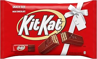 KIT KAT Milk Chocolate Wafer Snack Size, Christmas Candy Bag, 32 oz