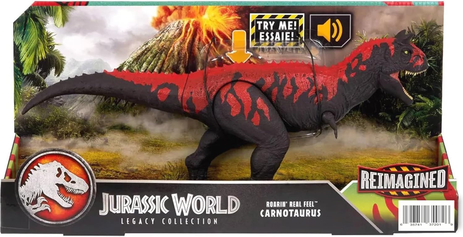 Jurassic Legacy Collection Reimagined Roarin' Real Feel Carnotaurus, Limited Edition