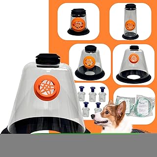 Pet Oxygen Mask - Veterinary Designed Breathing Aid for Dogs & Cats - 5 Sizes - Easy to Clean & Connect to Oxygen Source - Ensures Comfort & More Oxygen
