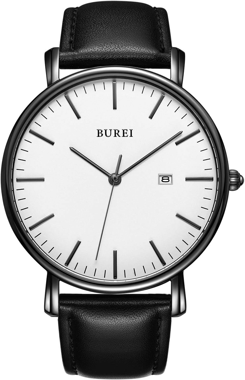 BUREI Men Wrist Watches Fashion Minimalist Analog Quartz Waterproof Watches for Men