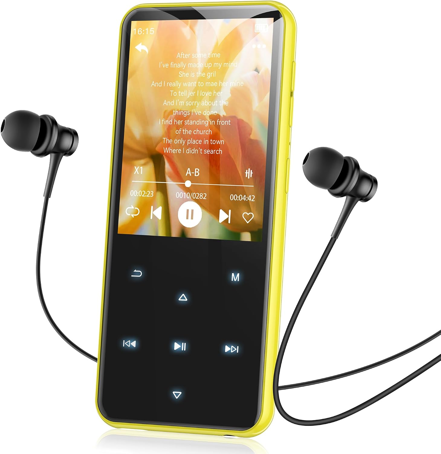 AGPTEK 64GB MP3 Player with Bluetooth, M3 2.4'' Player with Speaker