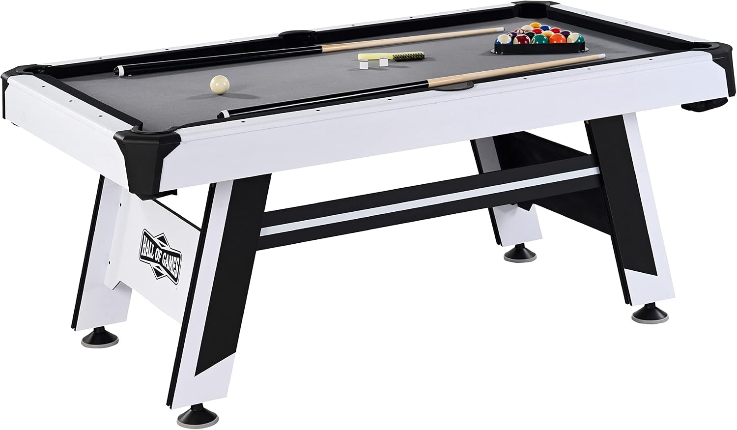 Hall of Games Billiard Tables Multiple Styles, Pool Tables with Preassembled Playfields and Complete Billiard Accessory Sets, Perfect for Family Game Rooms