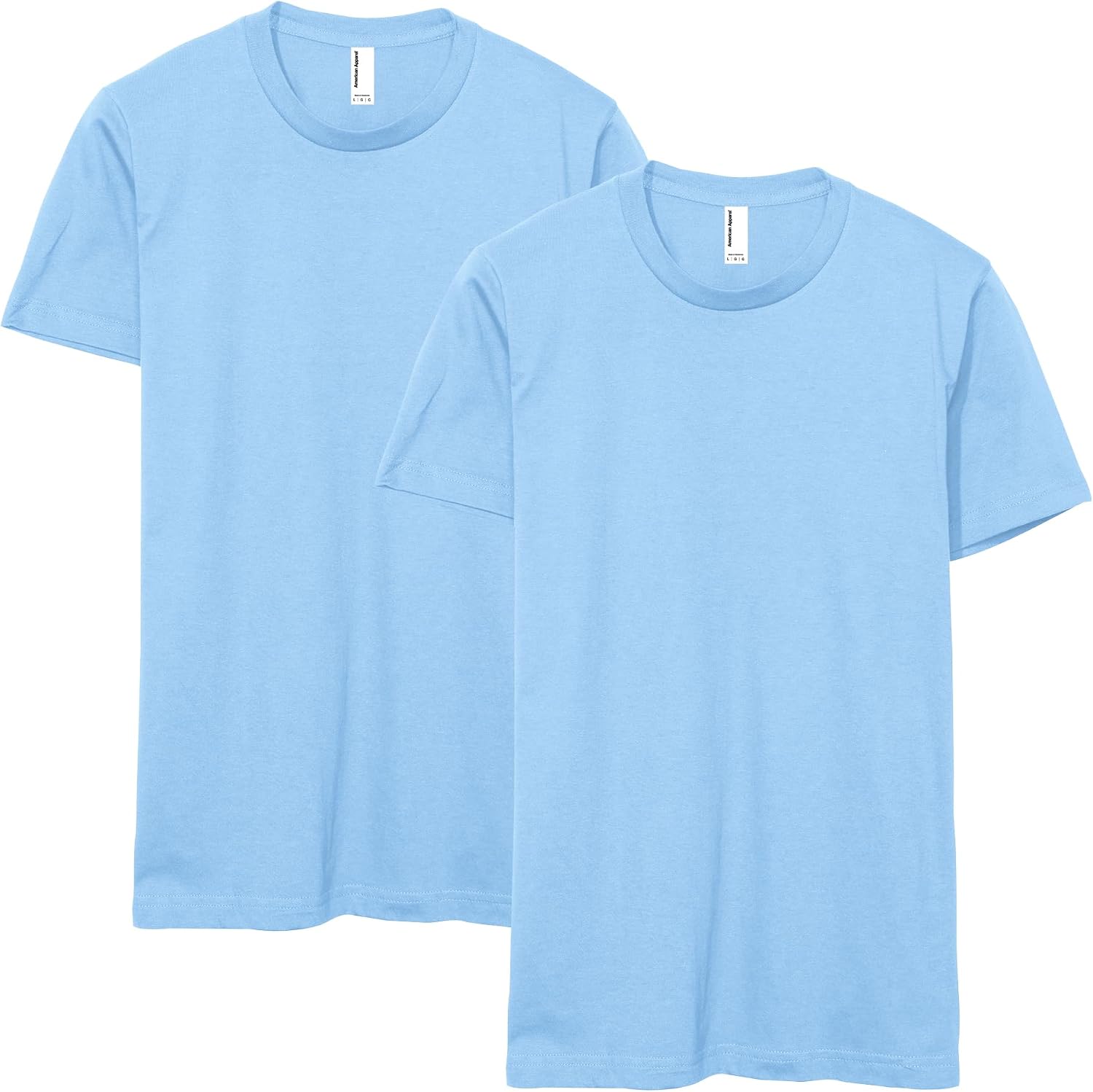American Apparel Unisex Adult Fine Jersey T-Shirt, Style G2001, Multipack