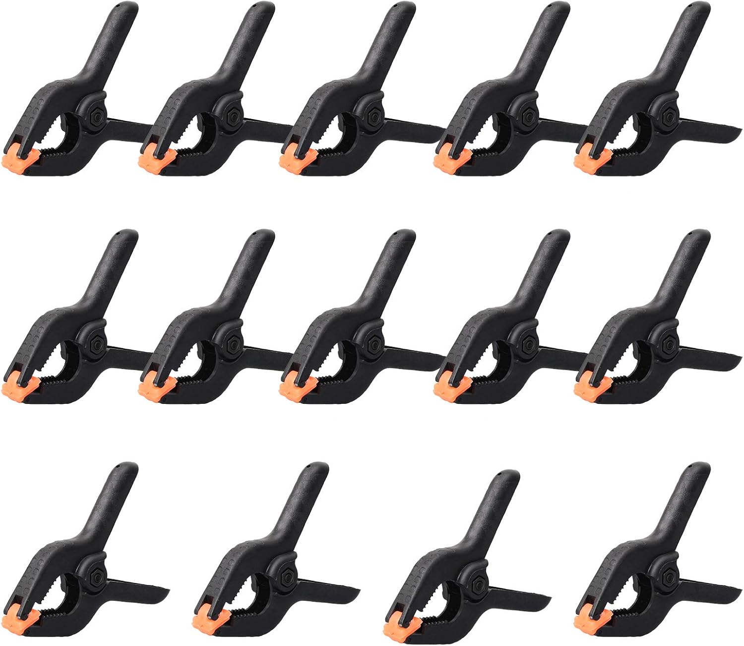 14-Piece Nylon Spring Clamps, Plastic Heavy Duty Grip Clips Set-14pcs 2 inch Clamps