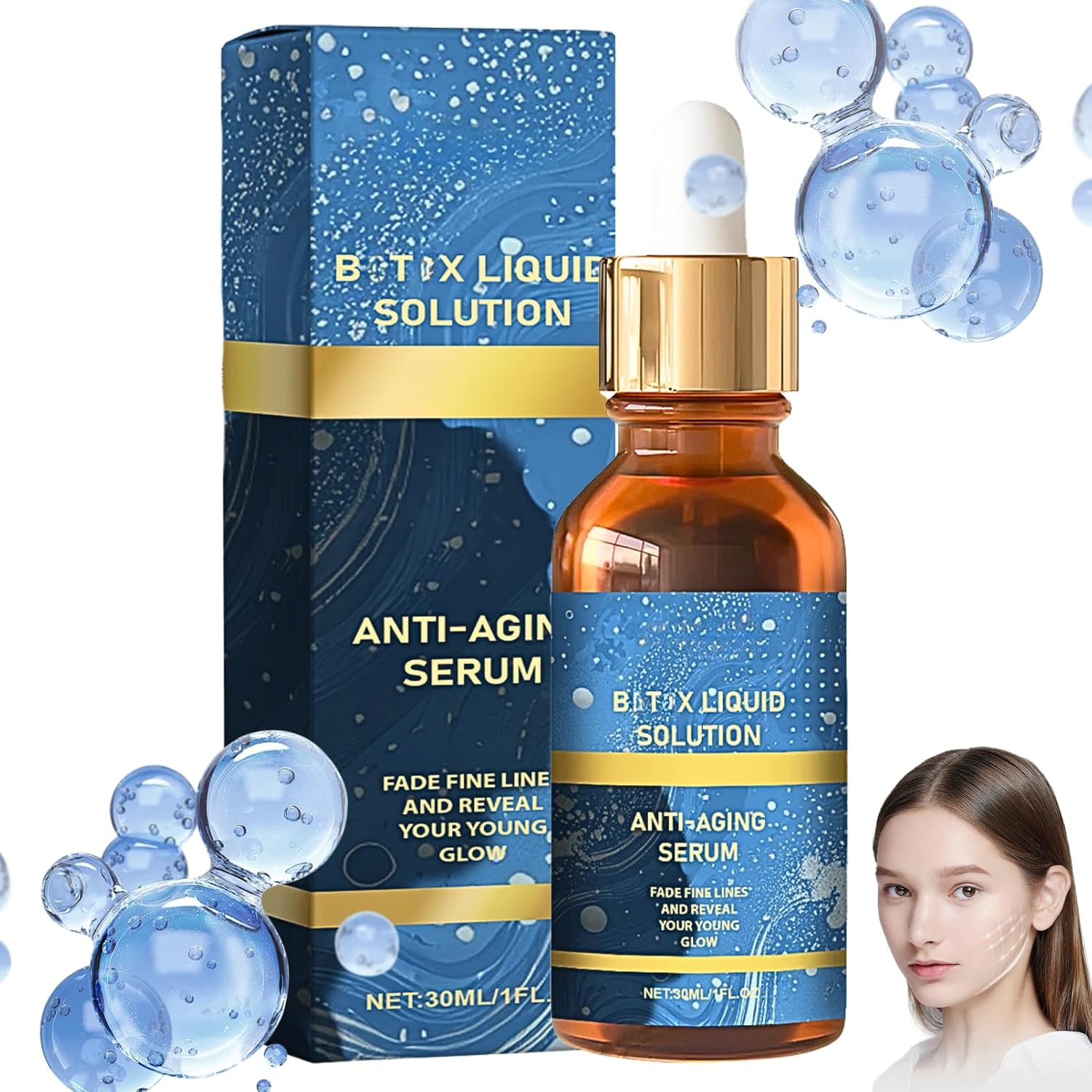 Olavitas Liquid Bo-tox Serum, Ol - avitas Anti Wrinkle Serum, Collagen serum For Face, BoT-ox Stock Solution Face serums, Olavitas Liquid Solution - liquid Wrinkle Anti Aging Instant skin Lift