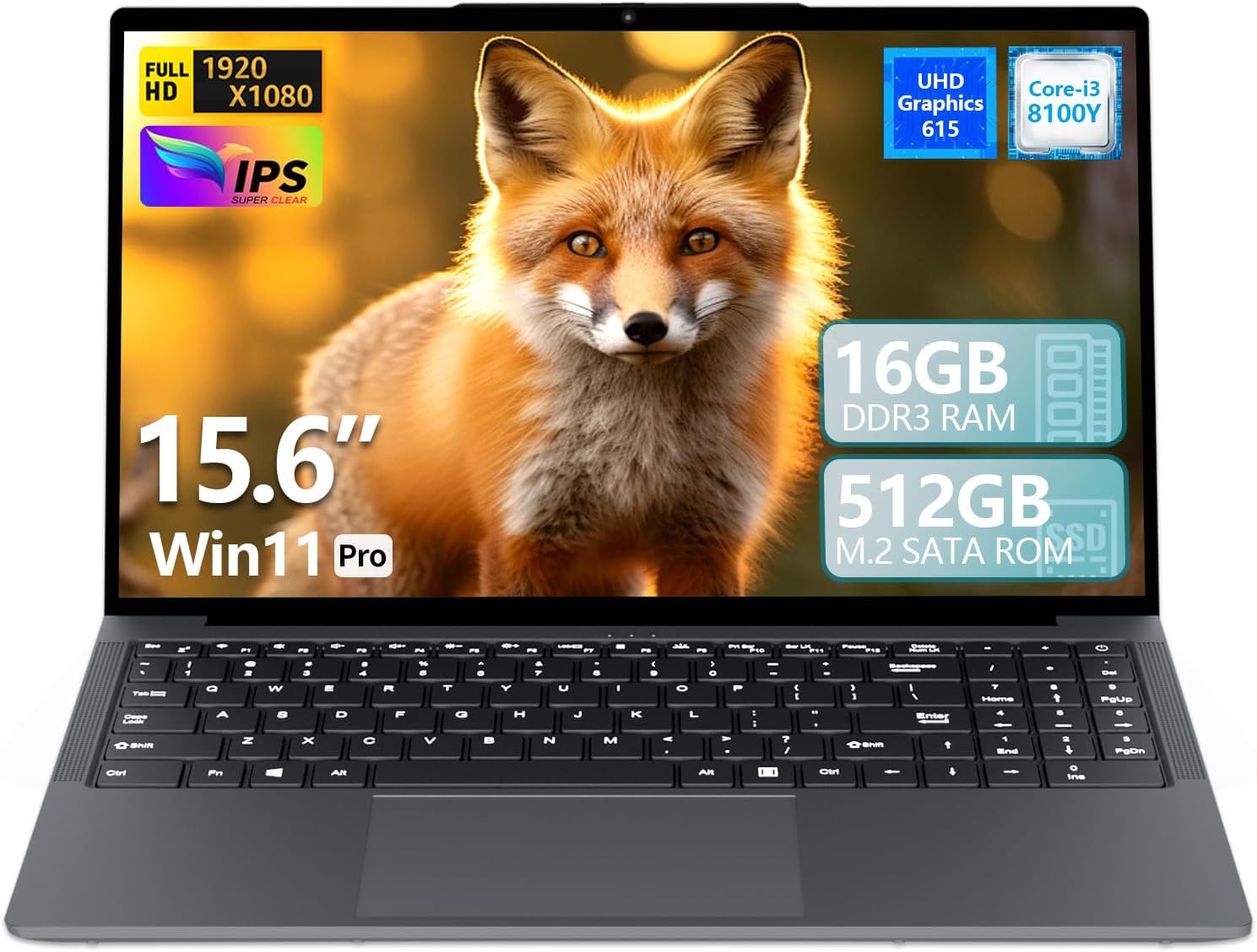 Omnica 2025 Laptop i3, 15.6 inch Laptop Computer Up to 3.60GHz, Traditional Laptop Computers
