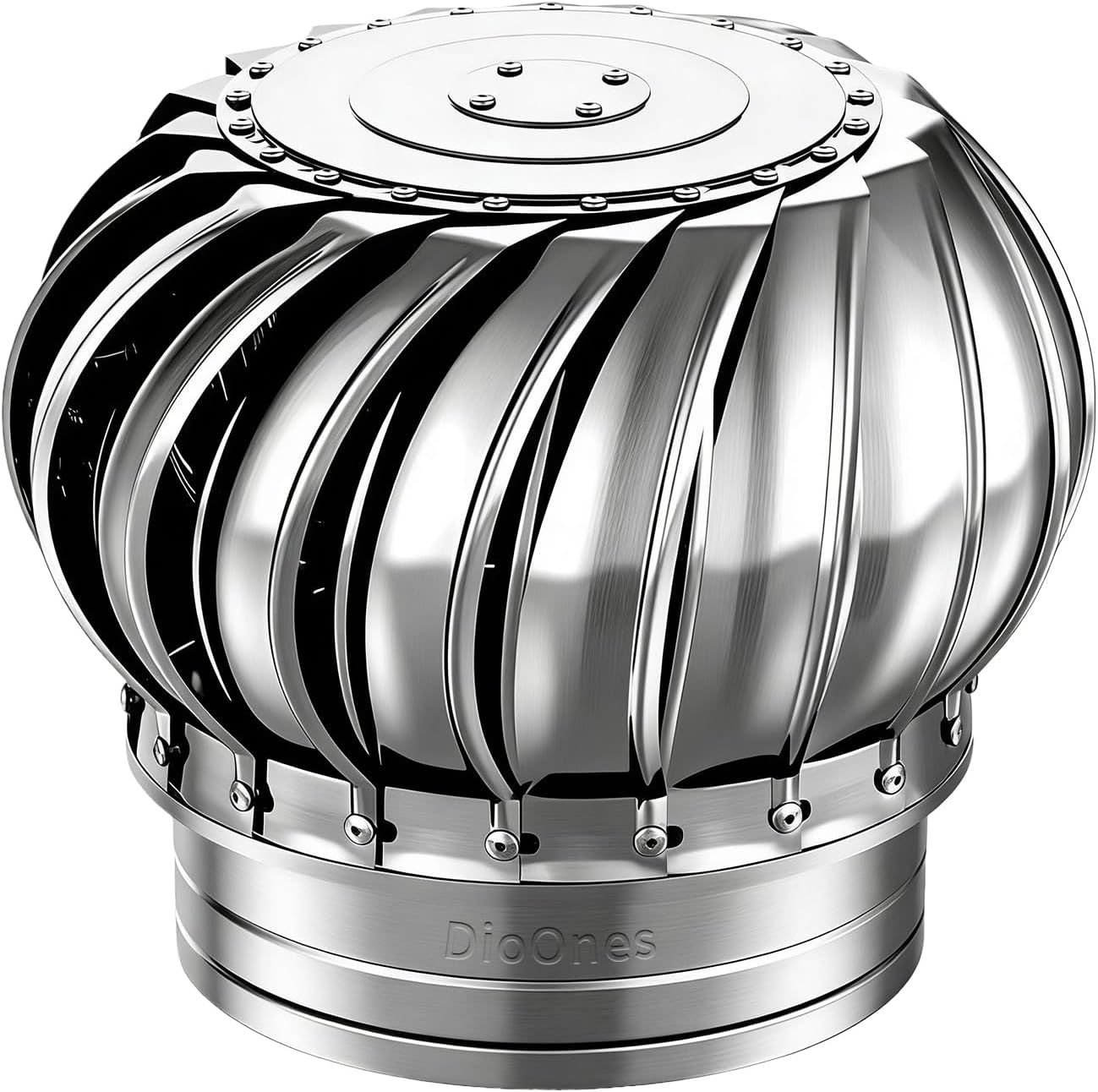 Stainless Steel Turbine Roof Ventilator, 11.8Inch