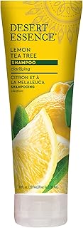 Desert Essence Lemon Tea Tree Shampoo - 8 Fl Ounce - Removes Excess Oil - Revitalizes Scalp - Strengthens & Protects Hair - Maca Root Extract - Soft, Smooth & More Manageable