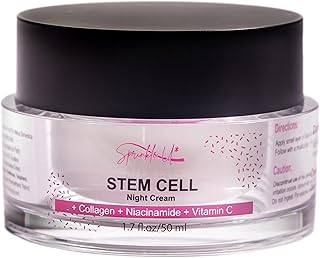 Anti Aging Face Cream - 5 in 1 Apple Stem Cells, Retinol, Collagen, Niacinamide, Hyaluronic Acid and Vitamin C Moisturizing Night Cream for Women|Men - 1.7 oz.