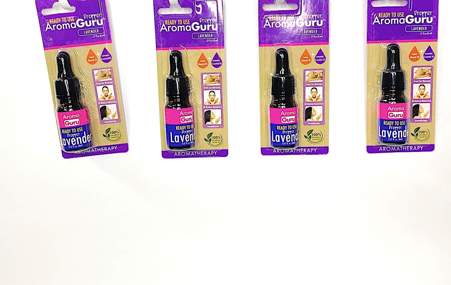 sufe Aromatherapy Roll-On Oil Set - Lavender Oil, 1.1 Fl Oz, 4pk - Unisex - Adults, Aromatherapy Enthusiasts, Self-Care Users