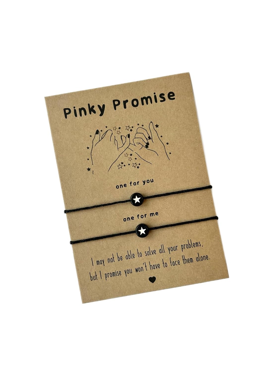 Matching PINKY PROMISE bracelets | Gift for best friends | Pinky promise gift