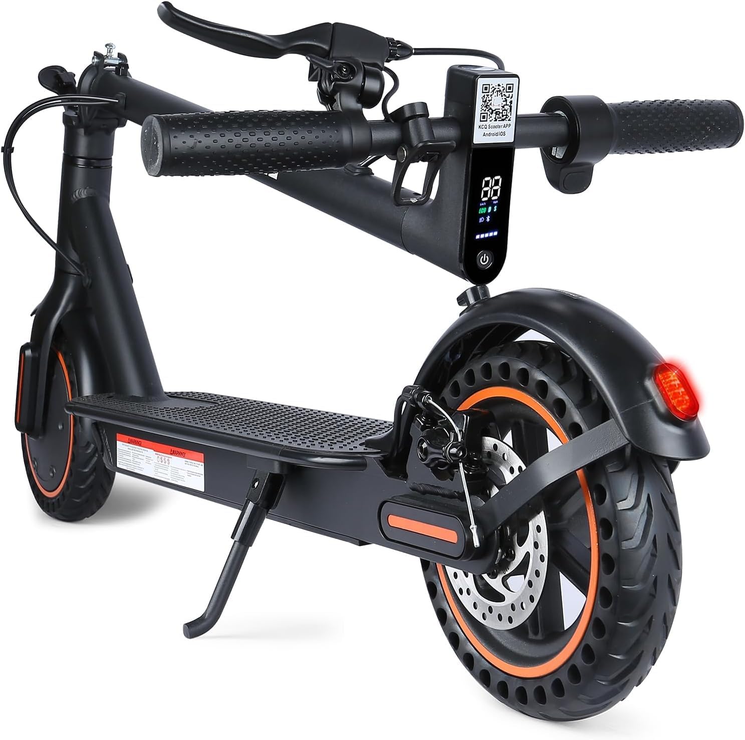 Electric Scooter for Adults, 8.5" Solid Tires, 500W Motor, 19MPH Max Speed & 21 Miles Range, Portable Foldable E-Scooter with Smart APP, Cruise Control, Dual-Brake System