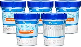 [10 Pack]12 Panel Cups with AMP, BAR, BUP, BZO, COC, MDMA, MET (MaMP), MTD, OPI, OXY, TCA, and THC, Multi Panel Urine Drug Test, Temperature Strips Included
