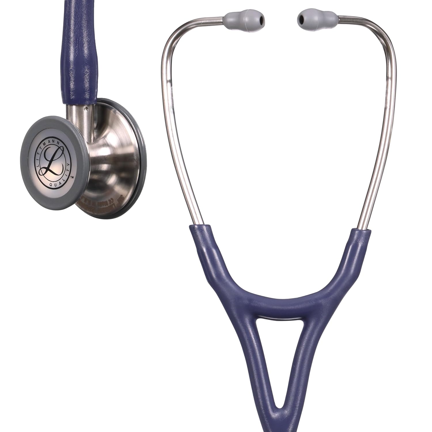 3M Littmann Cardiology IV Diagnostic Stethoscope, Stainless-finish Chestpiece, Midnight Blue Satin-Finish Tube, 27 inch, 6187C