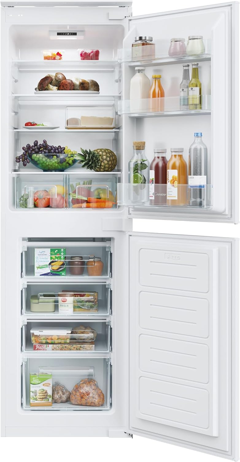 CANDY Integrated 50/50 Fridge Freezer, 233L, White, E Class