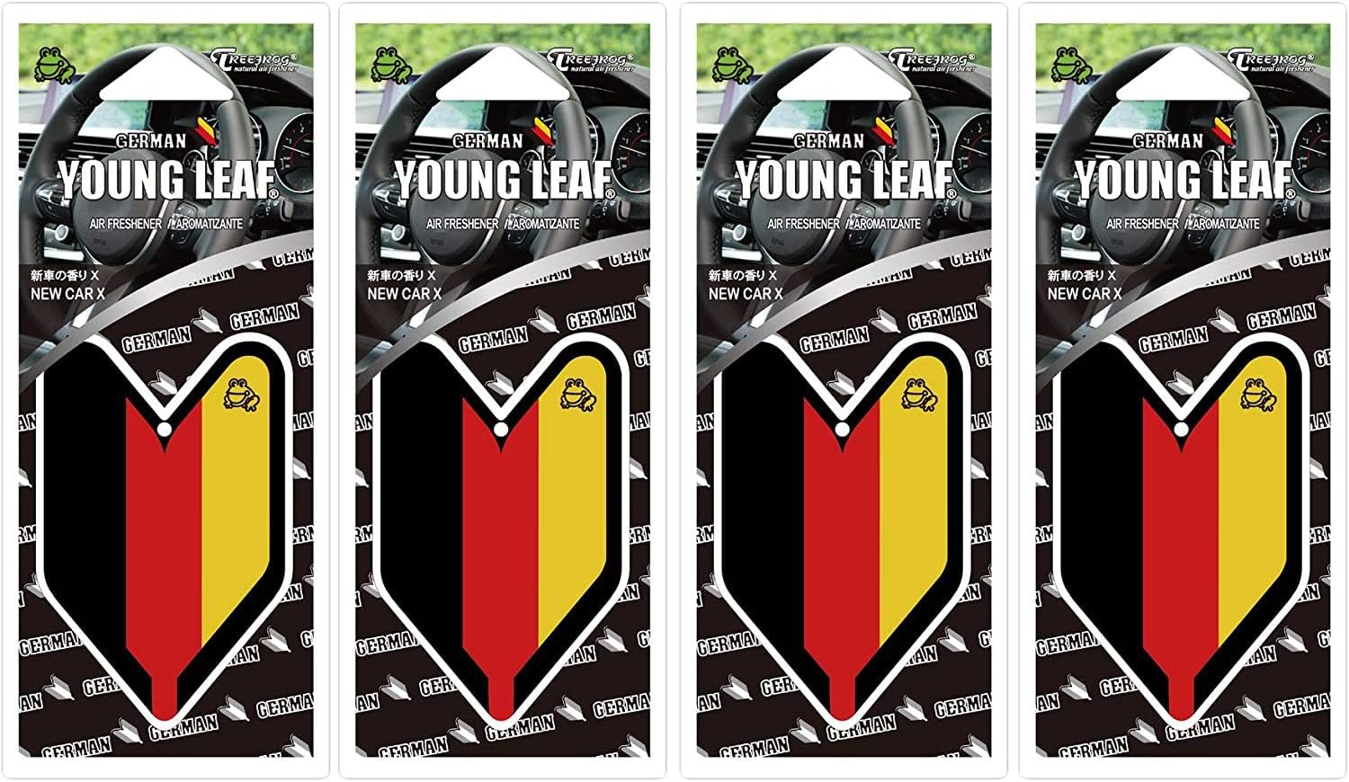4 Packs Wakaba Treefrog Young Leaf New Car X Scent German Flag JDM Air Freshener