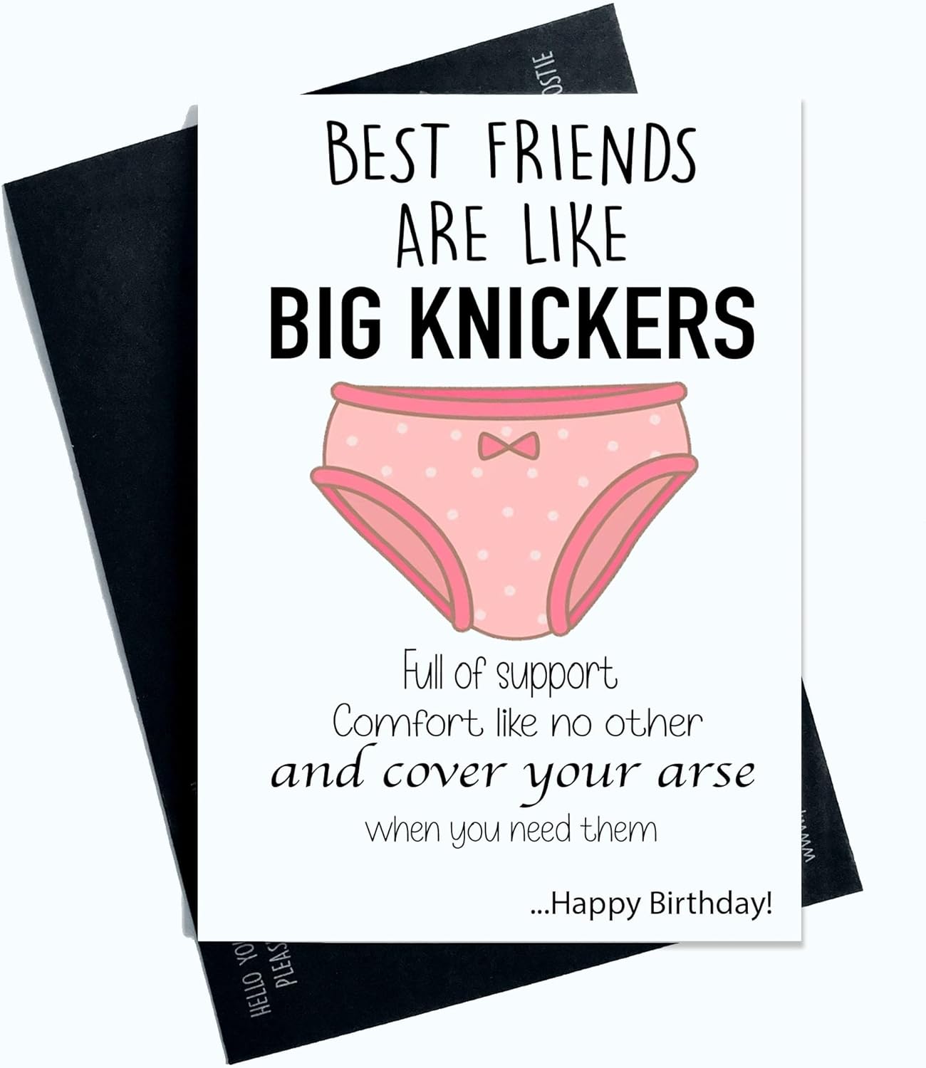 Peachy Antics Funny Birthday Card For Best Friend Best Friends Are Like Big Knickers Full Of Support Funny Joke Birthday Card For Friend For Bestie BestFriend AP142