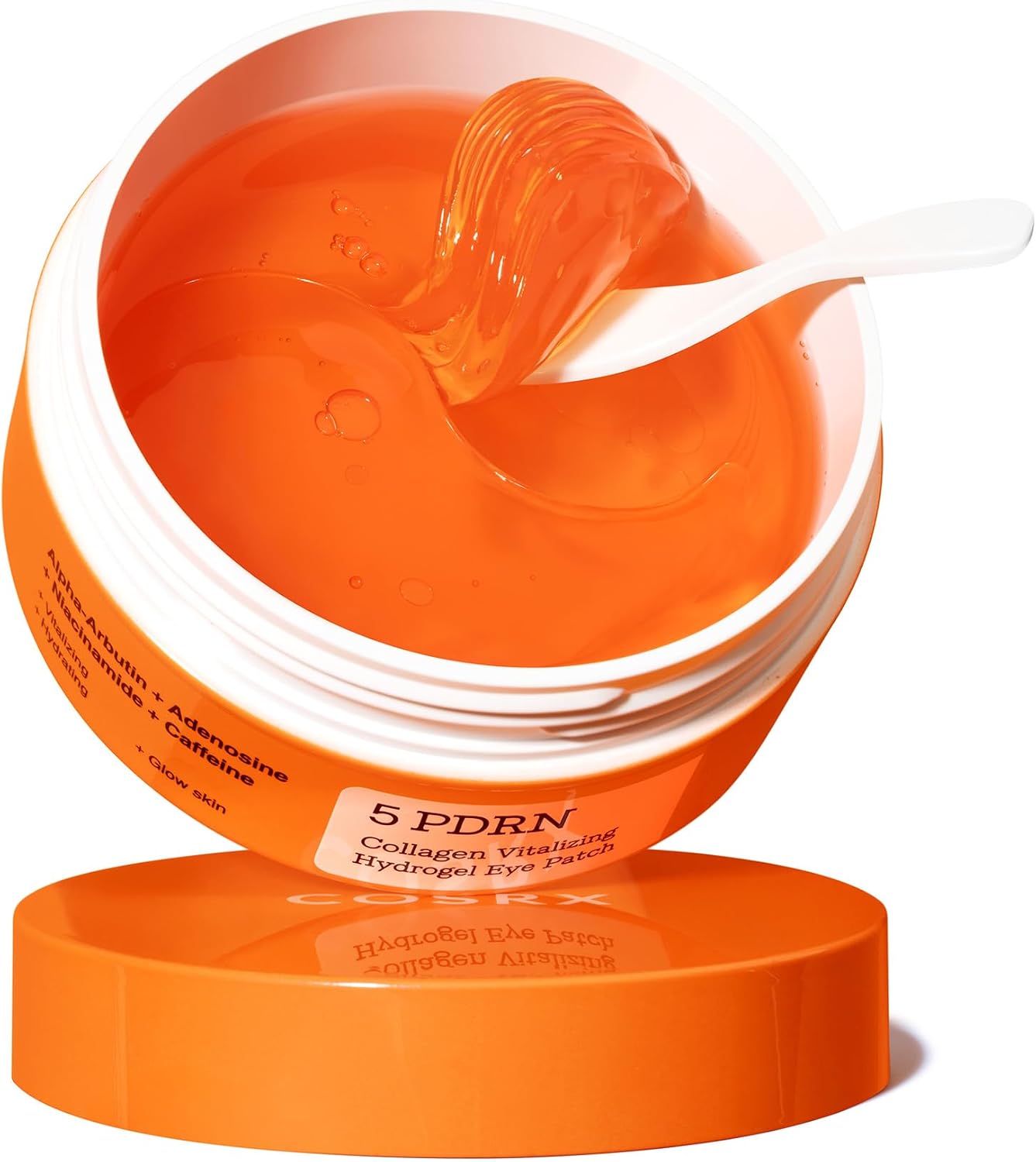 COSRX 5 PDRN Collagen Vitalizing Hydrogel Eye Patch, 60 Patches, Depuffing Under Eye Patches with PDRN, Collagen, Eye Masks for a Smoother, Refreshed-Looking Eye Area, Korean Skincare