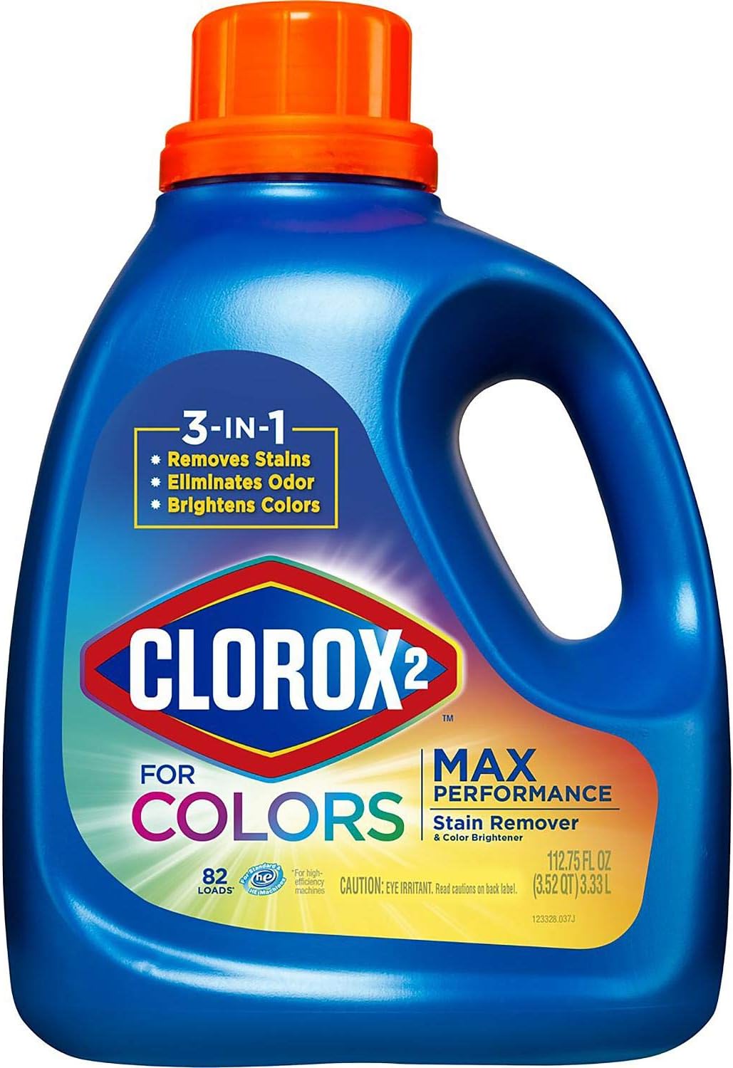 Clorox 078433444265 2 Stain Fighter & Color Booster-Original Scent, 112.75 Fl Oz (Pack of 1), Blue, 112