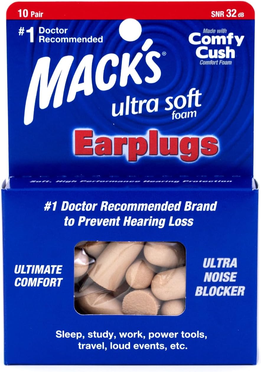Mack's Ultra Soft Foam Earplugs 10 Pairs