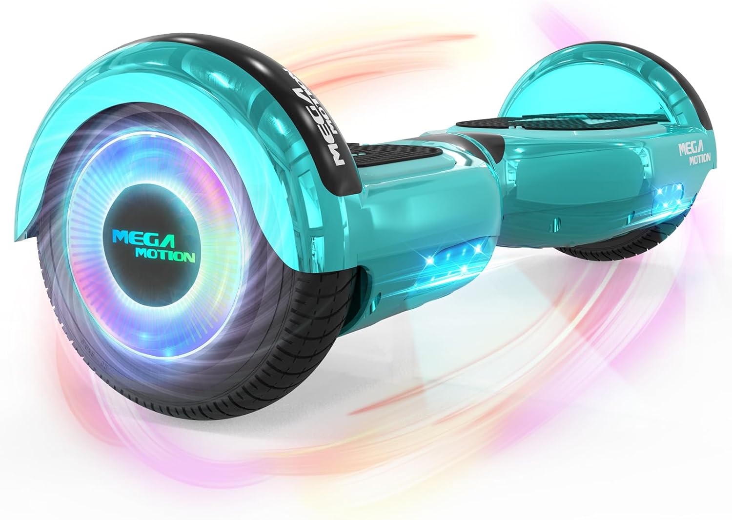 MEGA MOTION Hoverboard, Hoverboards for kids, 6.5 Inch Two-Wheel Self Balancing Electric Scooter with Bluetooth Speaker, Quality hoverboards with LED Lights, Gift for Children and Teenager