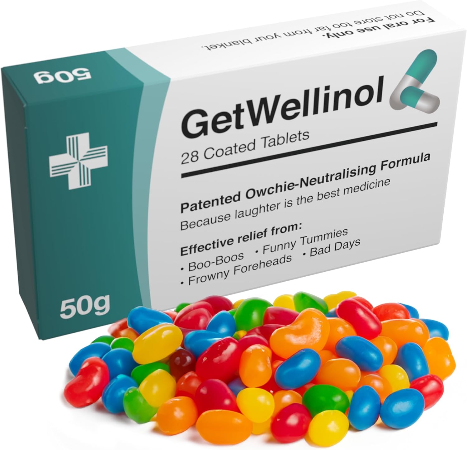 GetWellinol Jelly Beans - Get Well Gifts for Women and Men - Thinking of You Emotional Support for Sick Friend - Get Well Soon Gift for Breast Cancer After Surgery Recovery Hospital Patients
