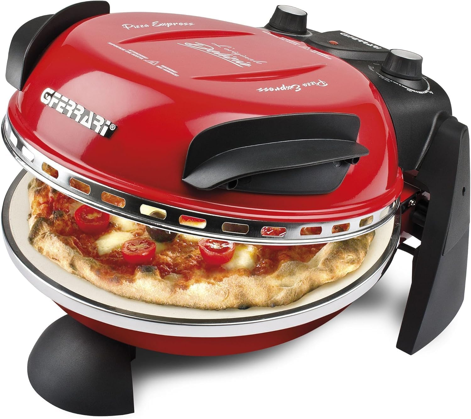 G3 Ferrari G10006 Delizia Pizza Oven - 1200W in Red