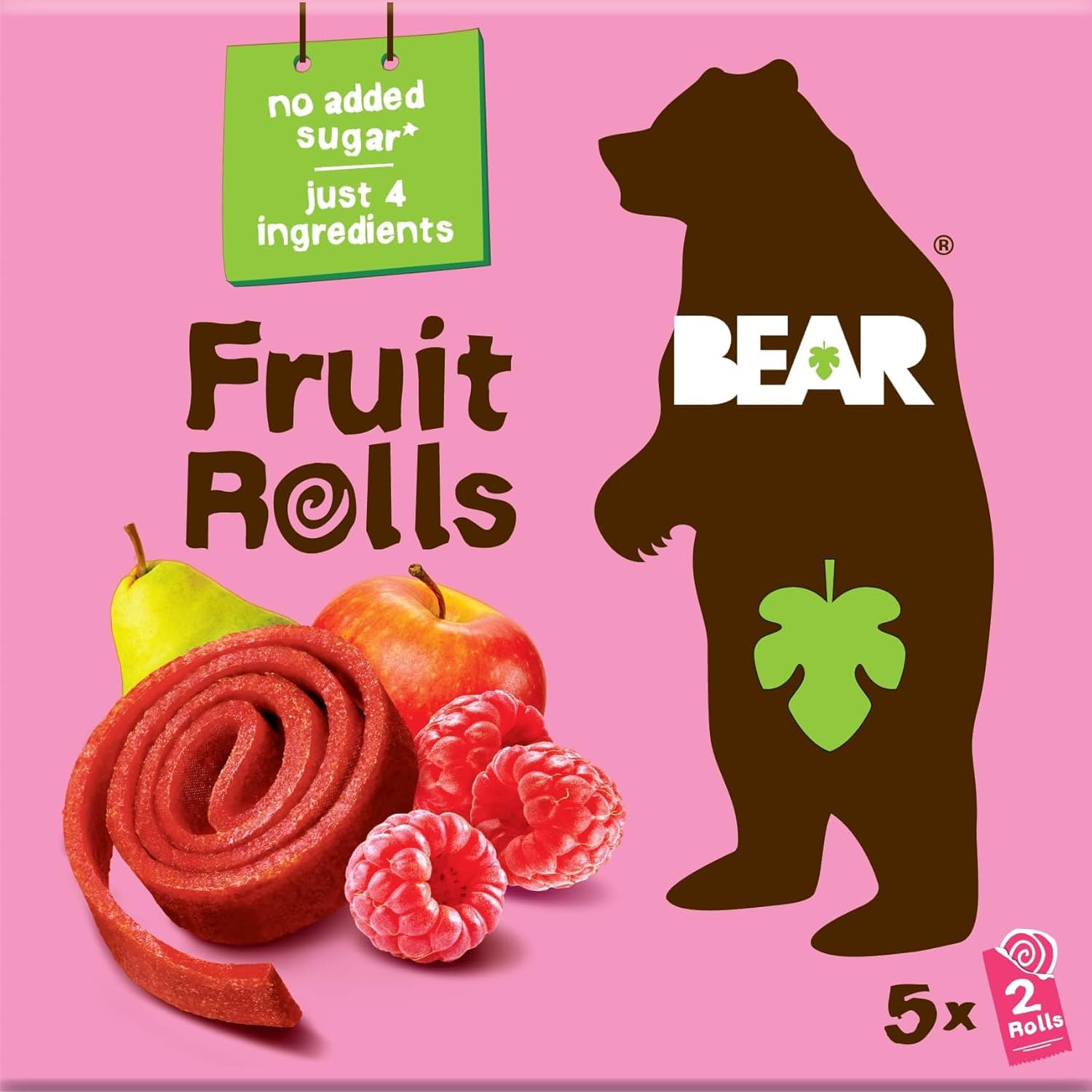 Bear Yoyo Fruit Roll Rasp Mltpk 3.5 OZ