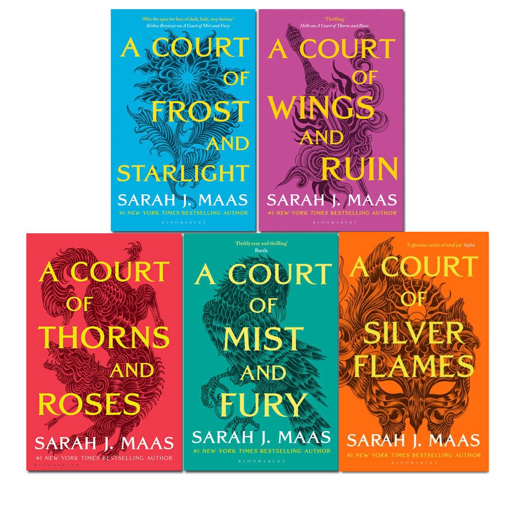 A Court of Thorns and Roses Series 5 Books Collection Set by Sarah J. Maas (A Court of Thorns and Roses, A Court of Mist and Fury, A Court of Wings and Ruin, A Court of Frost and Starlight & MORE!)