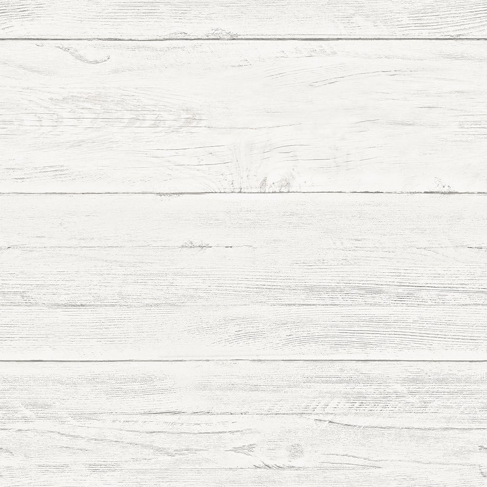 Shiplap Peel & Stick Wallpaper, White