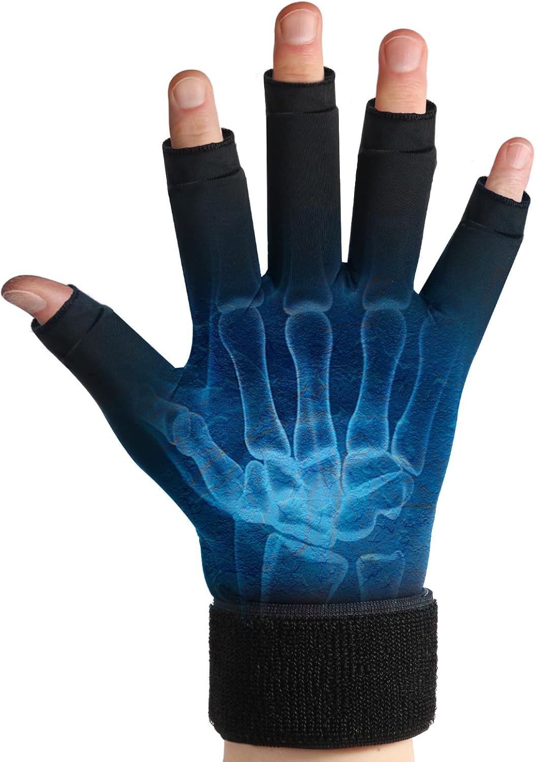 GENCAM Wrist Ice Pack Wrap for Hand Arthritis, Hand Ice Pack Glove for Arthritis, Hand cold/hot Compress Pack Sleeve for Rheumatoid, Osteoarthritis, Carpal Tunnel Pain (Black)