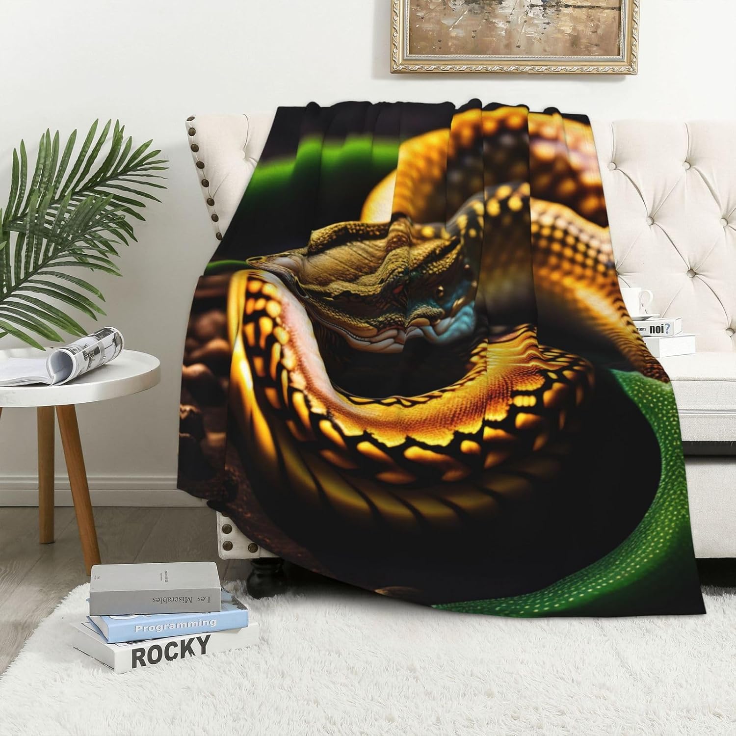 Quetzalcoatlus Waiting for Food Thick Flannel Blanket 40 x 60 in - Soft & Cozy Polyester Material