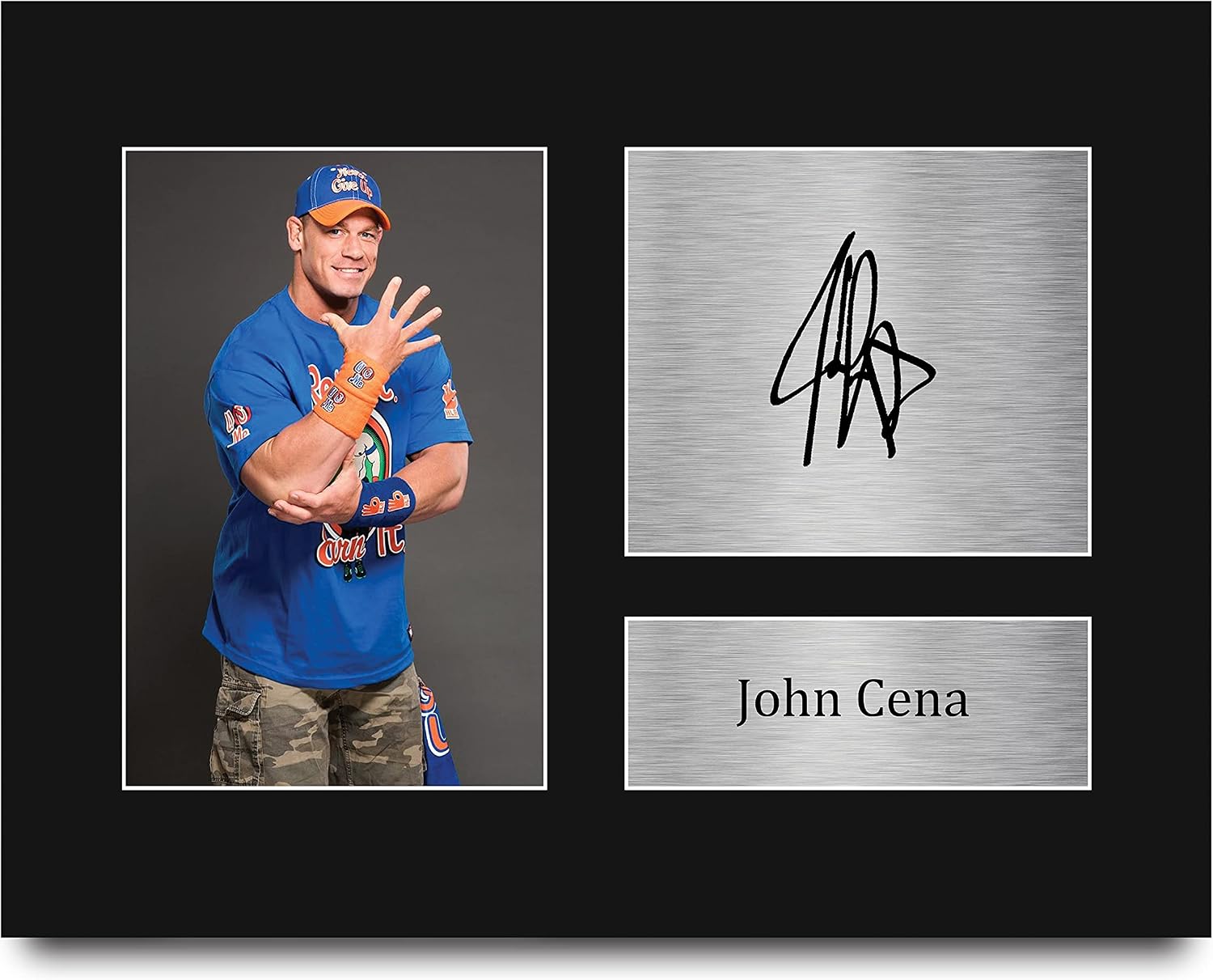 HWC Trading John Cena Wrestling Gifts Printed Signed Autograph Picture for & WWF Memorabilia Fans - US Letter