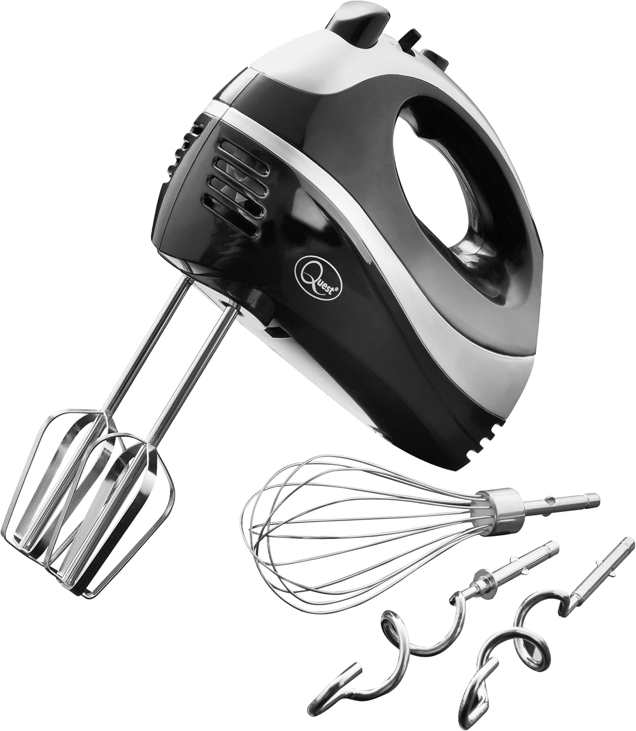 Quest Electric Hand Mixer/Black / 5 Speed With Turbo Function / 300W